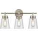 Amberose 3 Light 23 inch Modern Gold Vanity Light Wall Light
